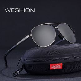 2020 Sunglasses Men Polarised Women Brand Designer Pilot Oval Retro Sun glasses Classic Night Driving UV400 Zonnebril Mannen