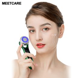 Electric Ultrasonic EMS Mesotherapy Electroporation lifting Beauty LED Photon Face Skin Rejuvenation Remover Wrinkle Massager