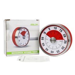 Round Kitchen Timer Time Reminder Kitchen Gadgets Clock With Magnet Base Countdown Alarm Mechanical Cooking Count Up