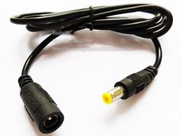 DC Cables, 2M Length DC 5.5*2.1mm Male to Female Power Plug Extension Connector CCTV Cable/Free DHL/100PCS