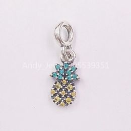 Andy Jewel 925 Sterling Silver Beads My Pineapple Dangle Charm Charms Fits European Pandora Style Jewellery Bracelets & Necklace Item 798979C0