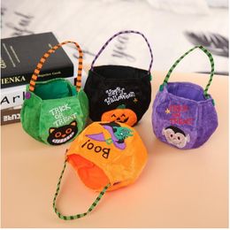 Halloween decoration toys costumes accessories children's portable pumpkin bag gift bags candy bags cloth bags kids adorn gift bag