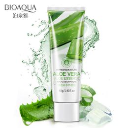 aloe creams UK - BIOAQUA Brand 40g Aloe Vera Gel Skin Care Clean Face Cream Oil Control Moisturizing Blackhead Shrink Pores After Sun Moisturizing Cream