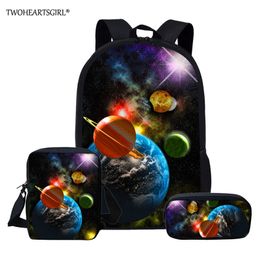 Twoheartsgirl Planet Children School Bags For Girls Boys Backpack Kids Schoolbags Primary School Backpack Kids Satchel mochila 200919