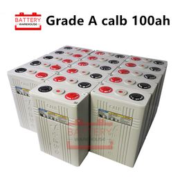 16PCS 3.2v 100ah Rechargeable LIFEPO4 Battery cells CA100 Plastic 12v400AH 24V200AH 48V100AH for solar RV pack electric vehicle