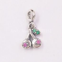 Andy Jewel 925 Sterling Silver Beads My Cherry Dangle Charm Charms Fits European Pandora Style Jewellery Bracelets & Necklace 798371NCC