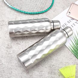 Promotional Business Gift Bottle 1L Indoor Outdoor Climbing Traveling Fitness Portable Large Volume 304 Stainless Steel Water Bottle