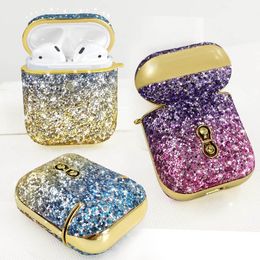 Luxury Bling Sequins Earphone Protective Cover For AirPods 3 Generation Creative New Storage Box For Apple Bluetooth Wireless Earphone Cover