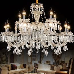 European Crystal Chandeliers Restaurant Lamps Bedroom Living Room Dining Room Simple Modern glass crystals for chandeliers E14