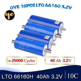 OYE 18PCS LTO 40Ah BRAND NEW 66160H 2.3V 10C 20000 Cycles YINLONG Lithium Titanate Battery for DIY 12V 24V 36V 48V Pack