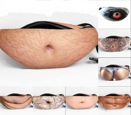 Dad Bod Crossbody Waist Bags Universal Anti-theft Invisible Beer Fat Belly Pack Fanny Creative Belt