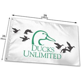 Ducks Unlimited Flag 150x90cm 3x5ft Digital Printing 100D Polyester Outdoor Indoor Use Club printing Banner and Flags Wholesale