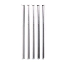 Smooth and pointed end 12mm bubble tea drinking straw reusable metal straws stainless steel straw cocktail