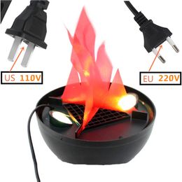 New Hot selling night lights electronic brazier 20cm small brazier lamp bar Halloween decoration lamp flame lamp bonfire party chandelier