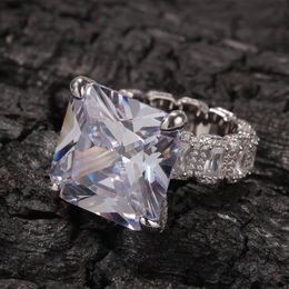 Man's big Gold diamond Rings,cheap Luxurious big zircon ring,Retro hip-hop gold plated ring NRT1455