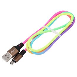 100pcs/lot Type C Cable Micro USB Fast Charging Sync Data Cord 1M For Samsung Xiaomi HTC Android Phone Cable