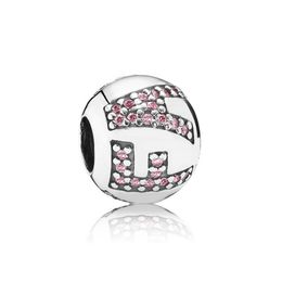 NEW 100% 925 Sterling Silver 1:1 Authentic 791417PCZ Charm Surrounded By Faith, Pink Cubic Zirconia Bracelet Original Women Gift