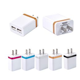 Universal Travel Charger 2.1A Wall Charger US Plug Dual USB 2 Port AC Power Adapter for Samsung huawei