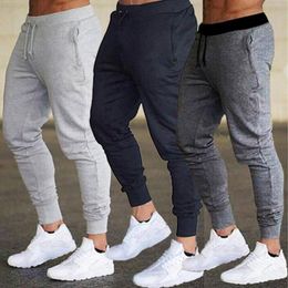 Men pants Sweatpants Autumn Winter Man Gyms Fitness Bodybuilding pants Joggers Workout Trousers Men Casual Cotton Pencil