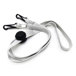 Black Grey Color Adjustable Face Mask Extension Lanyard for Adult Kids Safety Mask Clip Holder Hanging Neck No More Lost/Dropped