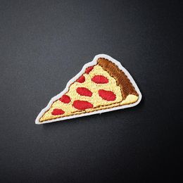 Pizza (Size:3.5X6.0cm) DIY Cloth Badges Mend Decorate Patches Jeans Jackets Bag Clothes Apparel Sewing Decoration Applique