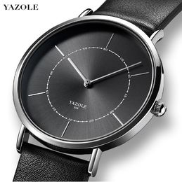 YAZOLE Men Simple Wristwatch Relogio Masculino Vogue Quartz Watch Mens Watches Male Clock Business Reloj Saati