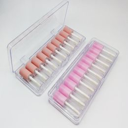 10pcs in box 4ml Empty Lip Gloss Tube Lip Balm Container Mini Refillable Bottle nail polish bottles Vial Sample tube