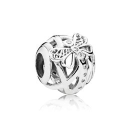 NEW 100% 925 Sterling Silver 1:1 Authentic 797025CZ DREAMY DRAGONFLY CHARM Bracelet Original Women Jewellery Gift