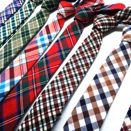 Neck Ties 5 5CM Cotton Linen High Quality Skinny Tie Mens Neckties Gravata Corbata Estrecha Hombre For Men Mfrs Corbatas Lote2807