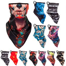 3D Men Women Tube Magic Scarf Mask Outdoor Winter Summer ultraviolet-proof Neck Face Mask Veil Sport Motorcycle Half Face Mask