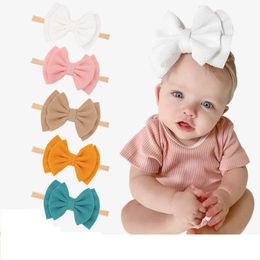 Cute Baby Girls Big Bow Headband Kids Double Layers Bowknot Hairband Children Bandanas Head Band 10 Colors