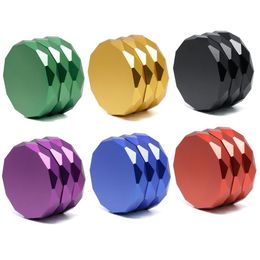 Smoking Accessories Diamond Shaped Cigarette Grinder Auminum Alloy Herb Chopper Crusher Hand-cranked Smoke Grinder 63MM 6 Colors BT530