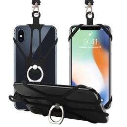 Cell Camera Neck Detachable Multifunction ID Card Key Ring Holder Mobile Phone Lanyard Strap TSLM1