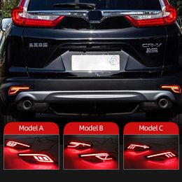-2 STÜCKE Reflektor für Honda CRV CR-V 2017 2018 2019 LED Hinterer Stoßfänger licht hintere Nebelscheinwerfer Auto Birne Bremslicht