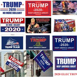 Election Trump Flags 90*150cm Polyester Printed Trump Flag Keep America Great Again President Campaign Banner HHB1601
