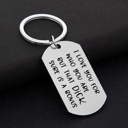 Couples Funny keychain I Love You For Who But That Dick Pussy Sure Is A Bonus Keychains Boyfriend Girlfriend Husband Wife