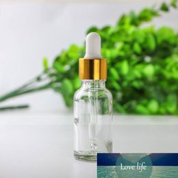 Wholesale 624pcs/lot 20ml dropper bottles glass cosmetic clear glass dropper bottles with Screw Cap for essential oil