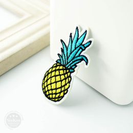 Pineapple Size:3.3x6.7cm Cartoon Badges Mend Decorate Patch Jeans Bag Hat Clothes Apparel Sewing Decoration Applique Patches