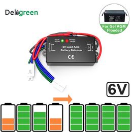 With Led QNBBM 6V Lead Acid Battery Equaliser Balancer BMS Flooded AGM GELL Battery Anti-vulcanization,Anti-corossion 1pcs