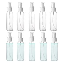 Empty Spray Bottle Plastic Hand Sanitizer Lotion Bottles Travel Atomizer Refillable Transparent Cosmetic