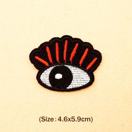 Eye (Size:4.6X5.9cm) Cartoon Badges DIY Cloth Embroidery Patch Applique Clothes Clothing Sewing Supplies Decorative Patches