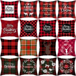 Christmas Pillowcase Covers Santa Snowflake Pillow Cartoons Pillowcase Cover Plush Sofa Throw Pillow Covers Supplies 40 Designs BT448