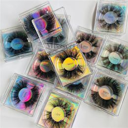 25MM 27MM 3D Mink Eyelash Fluffy eyelashes 5d Mink Eyelashes False Eyelash Thick Long Dramatic Eyelash Extension Makeup