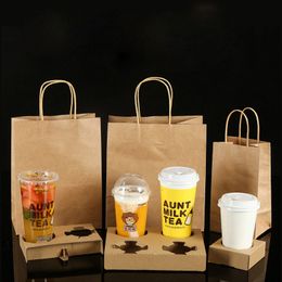 Take Out Kraft Paper Cup Holder Clip Disposable Coffee Drink Tray Base With Handle For 2 Cup Party Supplies SK801 Children S Birthday Party Supplies Take Out Kraft Paper Cup Holder Clip Disposable Coffee Drink Tray Base With Handle For 2 Cup Party Supplies SK801 Children S Birthday Party Supplies