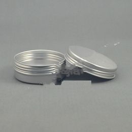 60g silver aluminum jar/tin/can with aluminum lid.Aromatherapy tin,60ml cosmetic aluminum jar,for cream/candles/food storage