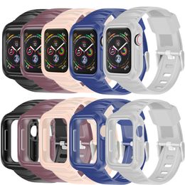 Robuste Schutzhülle mit Bumper und Armband für Apple Watch Series 4/5 40 mm 44 mm