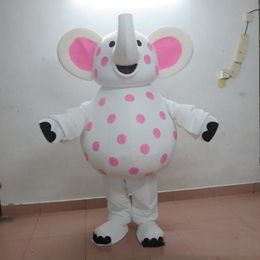 2019 fábrica profesional caliente del traje de la mascota de dibujos animados elefante manchado para el adulto a un desgaste para la Navidad