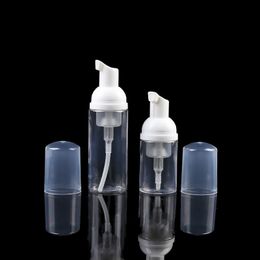 60ML Empty Foam Pump Bottle 1oz/30ml Travel Size Plastic Soap Bottle Portable Hand Sanitizer Dispenser Bottles, Refillable Clear Instant Foaming Bottles