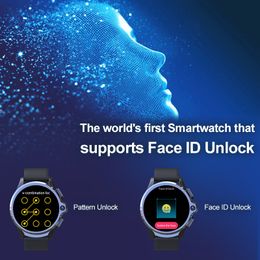Freeshipping 3GB 32GB Smart Watch Männer 1260mAh Dual-Kamera Herzfrequenz-Face ID 1.6
