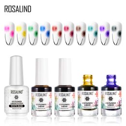 Gel nail polish Air Dry nail polish Ice Flower Lacquer For nail art decoration Need White base coat Gel Varnishes